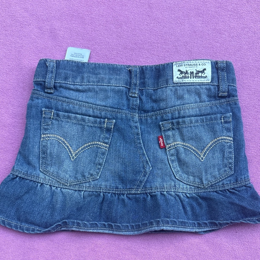 Levi's Blue Denim sparkle jeans skirt size 5